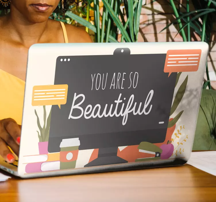 You are so beautiful computer laptop skins - TenStickers