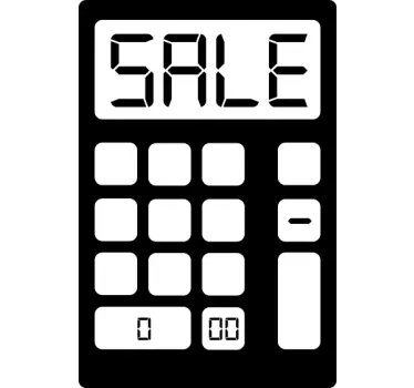 Calculator Sale Window Sticker - TenStickers