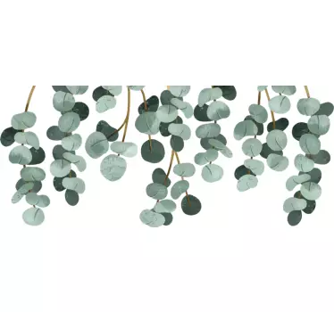 Hanging plants wall sticker for bedroom - TenStickers