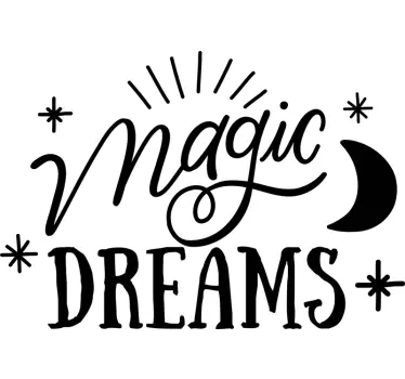 Magic Dreams wall sticker for bedroom - TenStickers