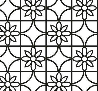 Geometric pattern window sticker - TenStickers