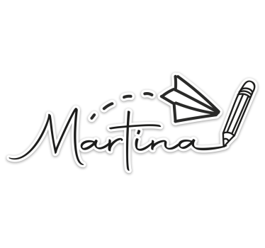 bottle name customisable sticker - TenStickers
