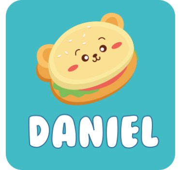 tupper name tag customisable sticker - TenStickers