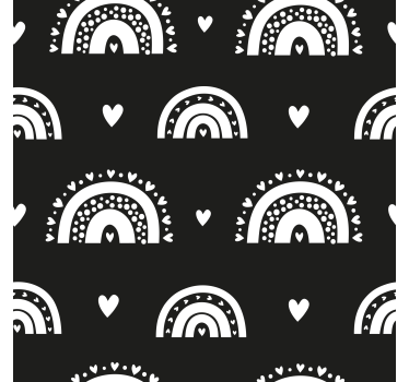 boho rainbows window sticker - TenStickers