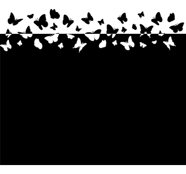 butterflies  window sticker - TenStickers
