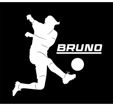 football decorative window sticker - TenStickers