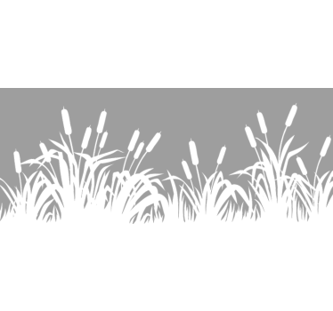 reeds and grasses window sticker - TenStickers