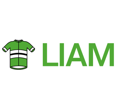 Personalised  green cycling jersey bike sticker - TenStickers