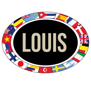 Flags and personalized text bike sticker - TenStickers