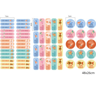 mermaids school designs custom sticker - TenStickers