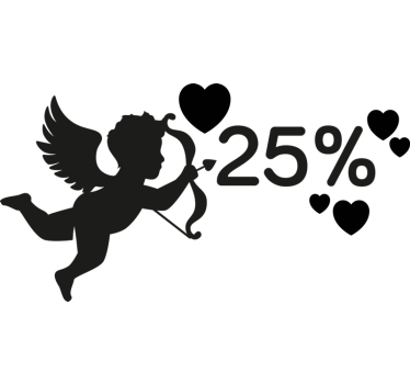 cherub discount valentine's sticker - TenStickers