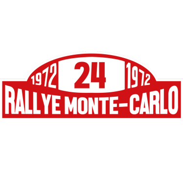 rally number Monte-Carlo car sticker - TenStickers