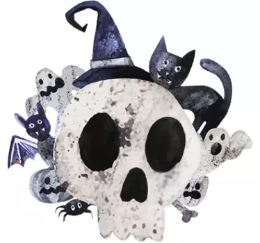 Fears Halloween wall decal - TenStickers