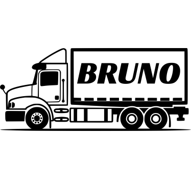 truck with name toy sticker - TenStickers