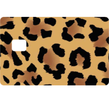 Panther print printed credit card sticker - TenStickers