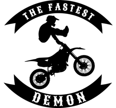 fastest demon jump Motorcycle stickers - TenStickers
