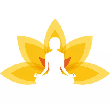 Color yoga position  wall decal - TenStickers