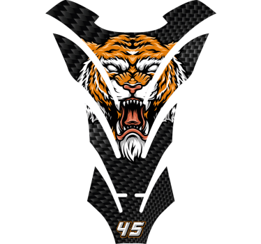 Tiger motorcycle sticker - TenStickers