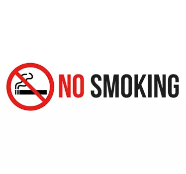 No Smoking Sign - TenStickers