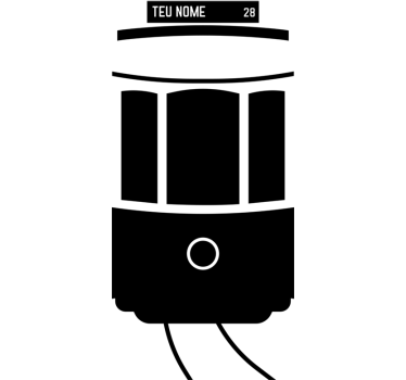 Vinil personalizável eléctrico de Lisboa wall sticker - TenStickers