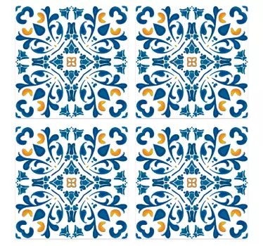 Portuguese Filigree Tile Sticker - TenStickers
