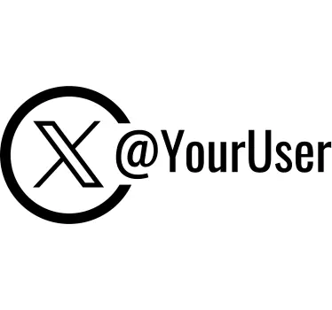 Business Twitter Sign Sticker - TenStickers
