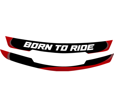 Customizable visor  text motorcycle sticker - TenStickers