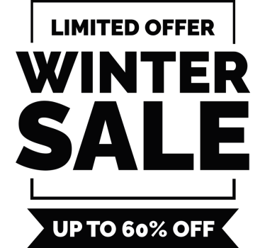 Winter limited offer sales sticker - TenStickers