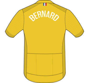 Yellow "Maillot" cycling decal - TenStickers