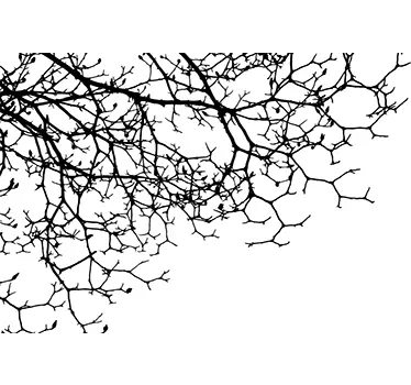 Under the tree silhouette wall decal - TenStickers