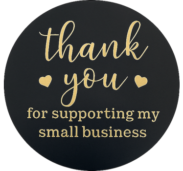 Thank you for your support shop window sticker - TenStickers