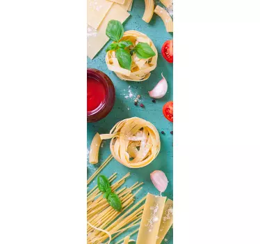 Italian food fridge wrap - TenStickers