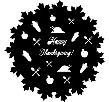 Traditional thanksgiving sticker - TenStickers