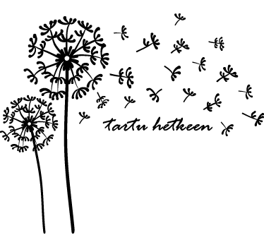 Vinilo dandelion finland bathroom wall sticker - TenStickers