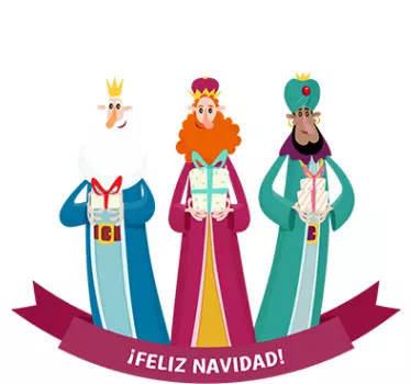 Three wise men window Christmas sticker - TenStickers