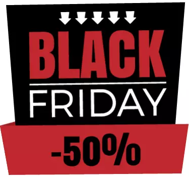 Personalised Black Friday Sticker - TenStickers