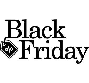 Black Friday Promo window sticker - TenStickers