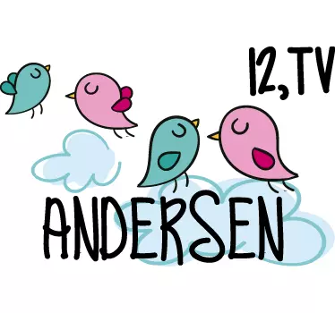 Customizable mailbox birds bird decal - TenStickers