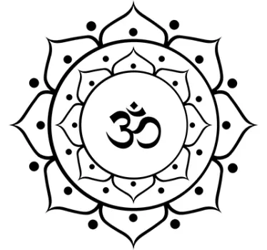 Floral yoga mandala wall decor - TenStickers