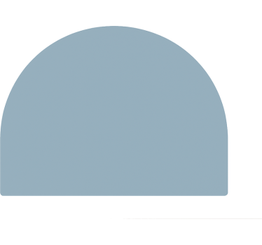 Monocolour arch bedroom wall sticker - TenStickers
