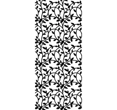 Vinilo ornamental ventana floral wall sticker - TenStickers