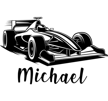 Door sticker custom car for kids room - TenStickers