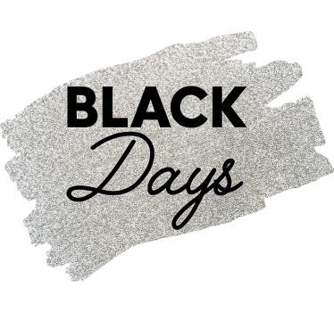 Black friday sticker grey black days - TenStickers