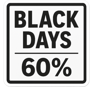 Black friday sticker custom "black days" design - TenStickers