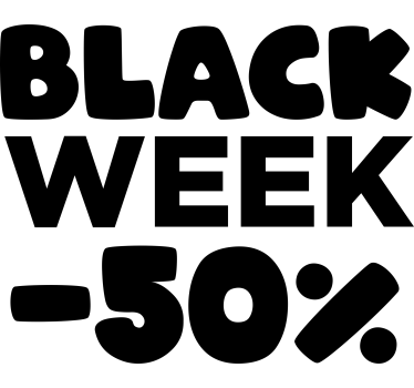 Black friday sticker monocolour custom black week - TenStickers