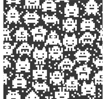 Monsters video game window decal - TenStickers