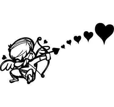 Cupid's arrow valentine´s day  wall decor - TenStickers