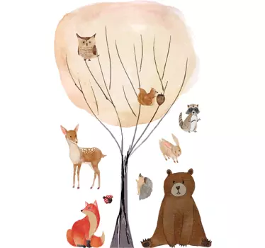 Animals wild animal sticker - TenStickers