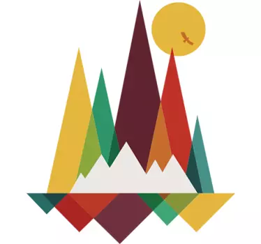 Mountains wall decal - TenStickers