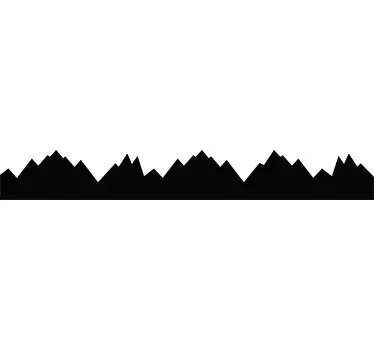 Mountain relief  border sticker - TenStickers